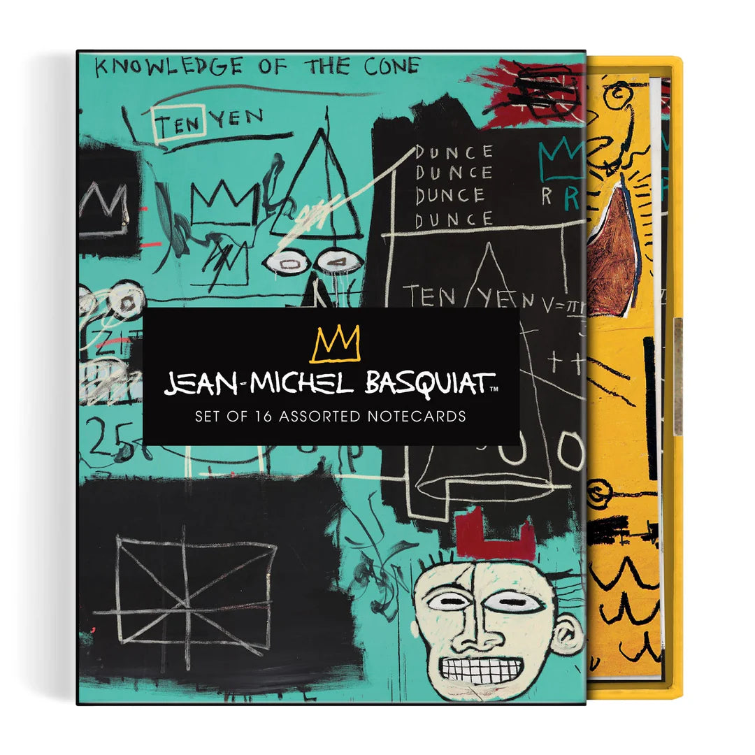 Coffret de 16 Cartes Jean Michel Basquiat par Galison - 8 oeuvres mythiques à exposer ou envoyer