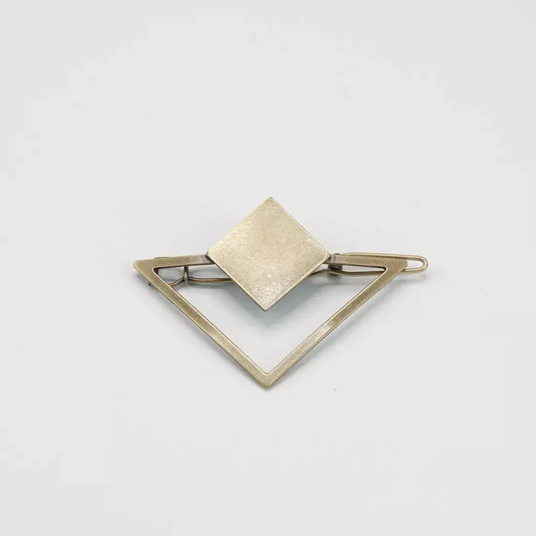 Barrette à cheveux Eugénie en acier brossé par Gypso