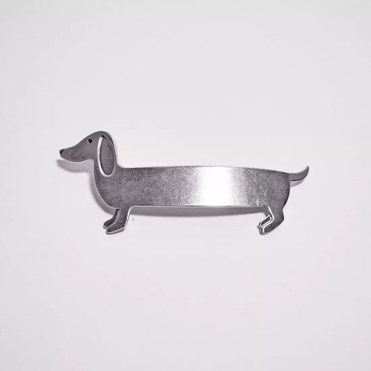 Broche Silvia argentée en forme de Tequel par Gypso