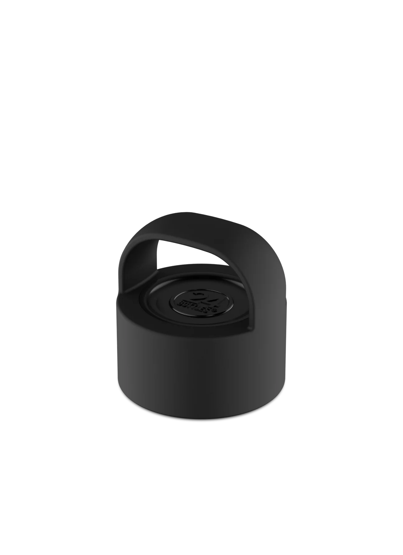 Bouchon universel pour les gourdes 24bottles Clima & Urban de couleur noir avec anse intégré