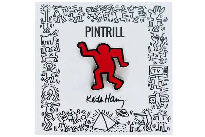 Red Dancing Man - Pin's Keith Haring - Pintrill