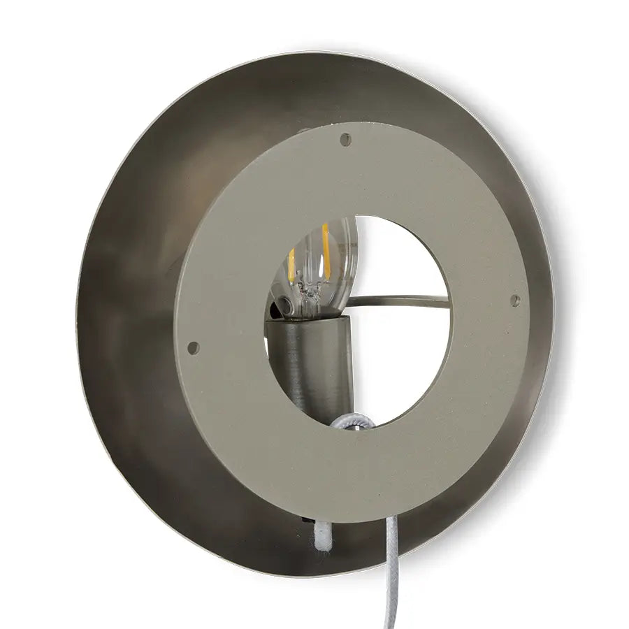 Dos de l'applique Orb Chrome sur fond blanc