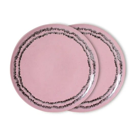 Deux assiettes en céramique Bubble par HKLiving