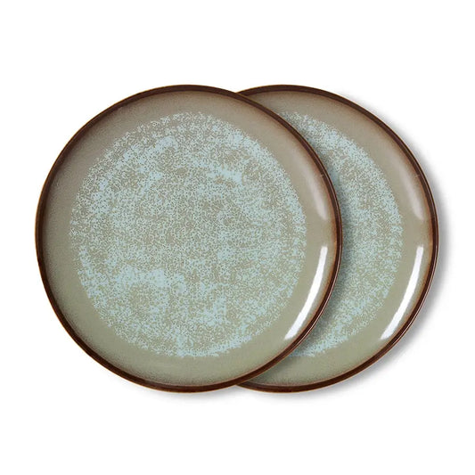 Deux assiettes en céramique Contrast par HKLiving