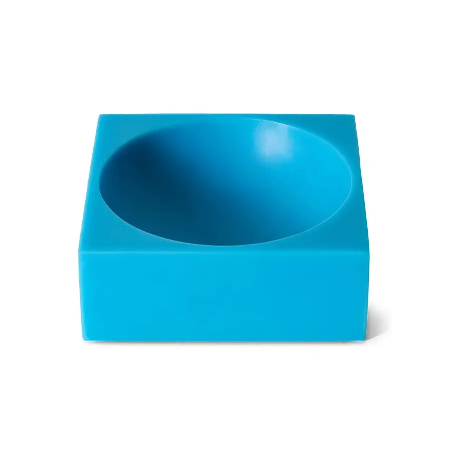 Grand Pop Cube Bleu sur fond blanc