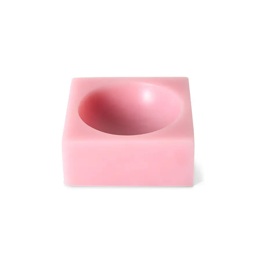 Petit Pop Cube Rose sur fond blanc