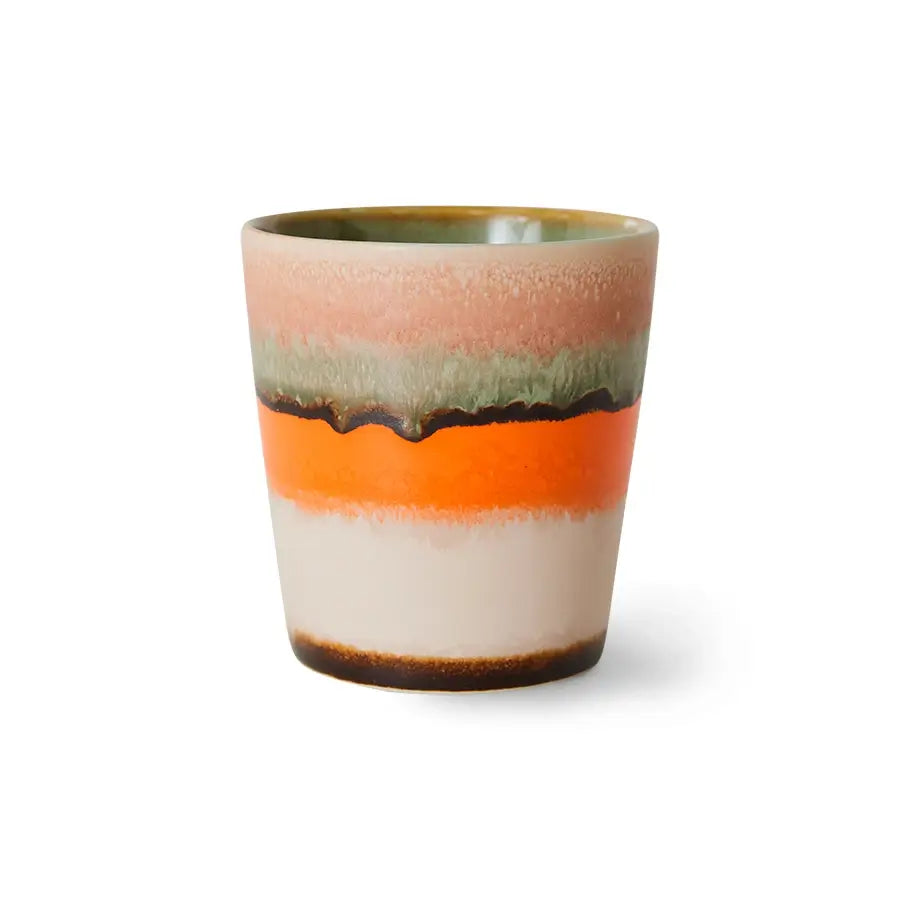 Tasse Burst rose blanche, orange et rose par HKLiving