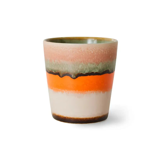 Tasse Burst rose blanche, orange et rose par HKLiving