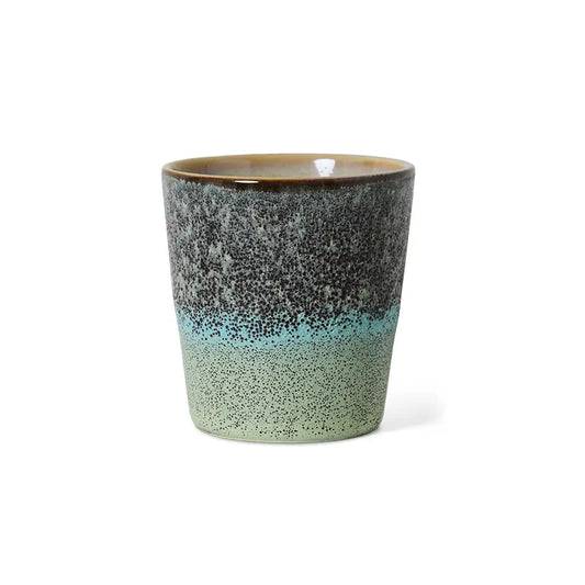 Tasse à café Thicket turquoise et grise