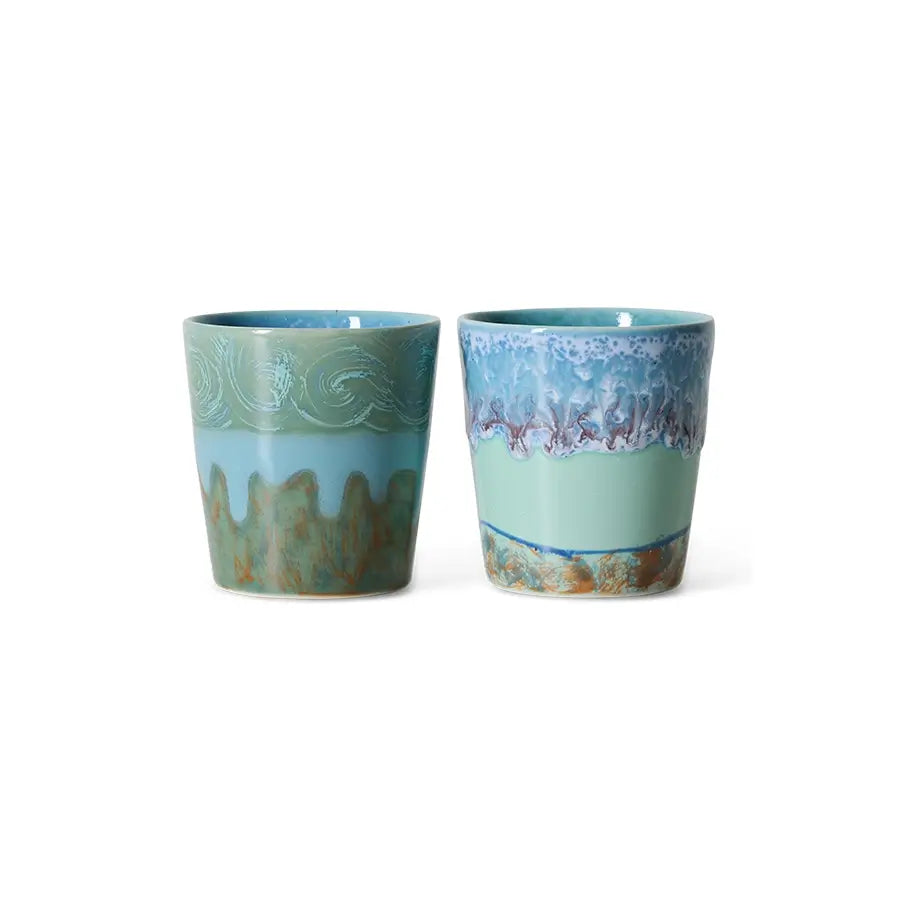 Tasses à café Van Gogh Self Portrait bleues