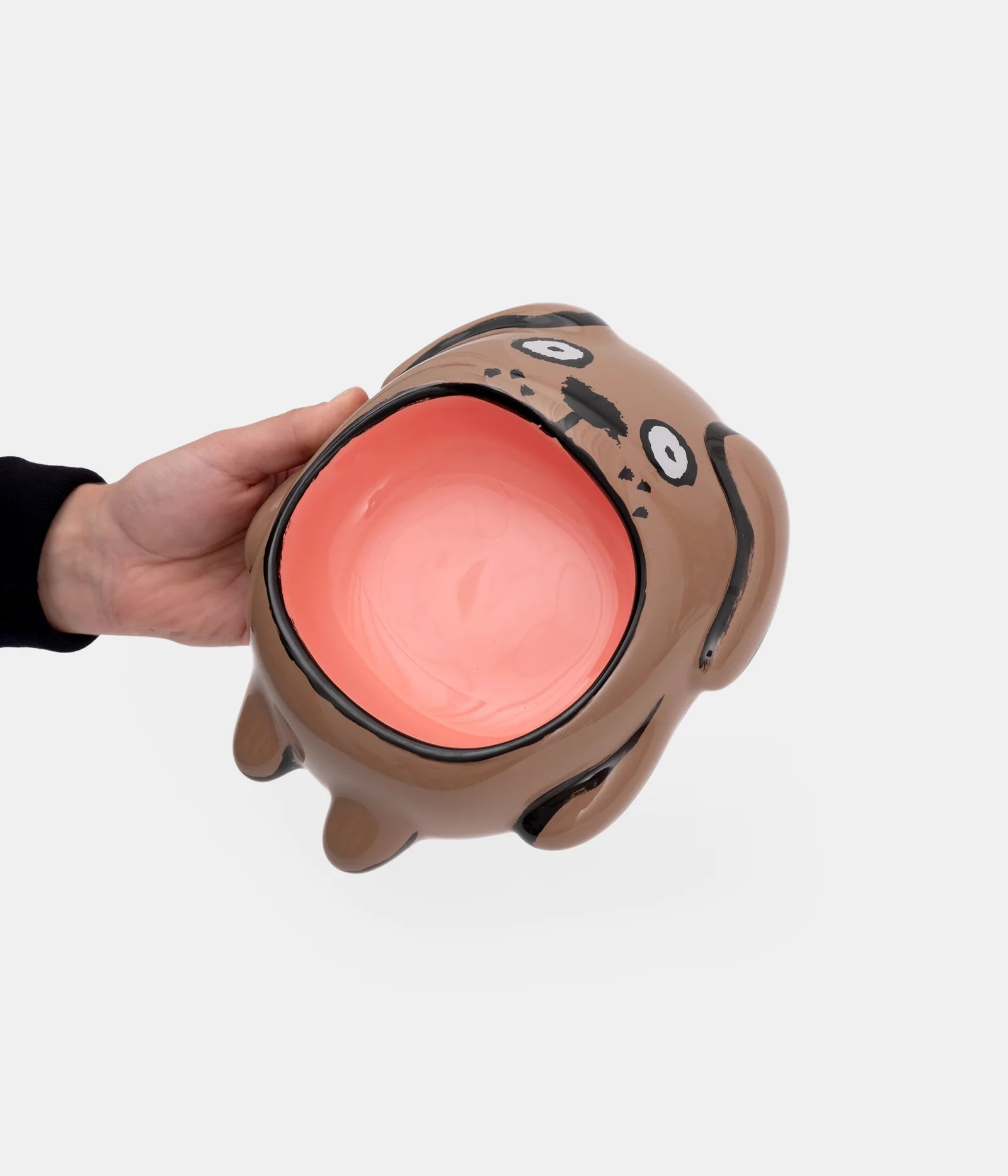 Gamelle Marron et Rose Dog Bowl en céramique - Home Studyo