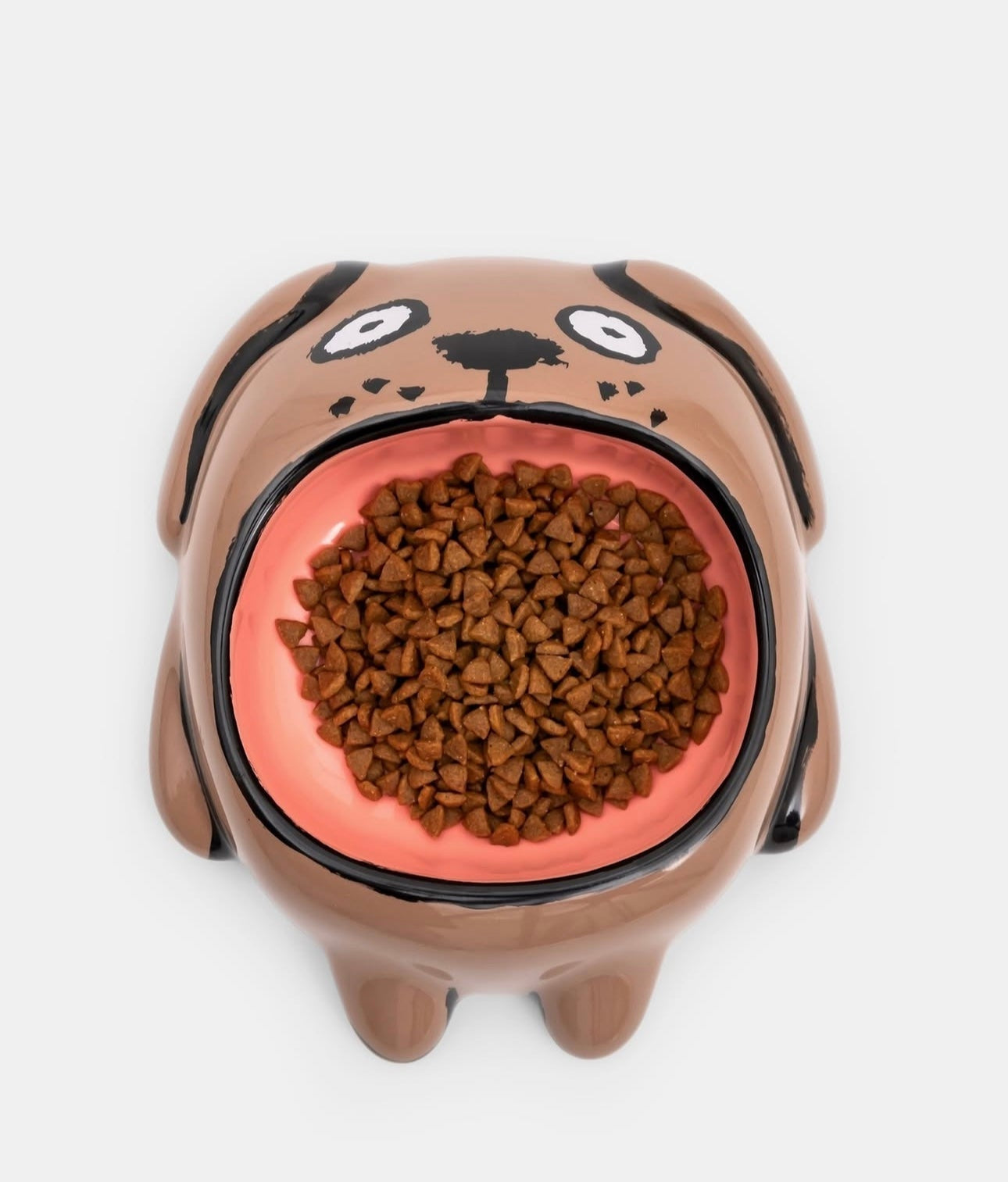 Gamelle Marron et Rose Dog Bowl en céramique - Home Studyo