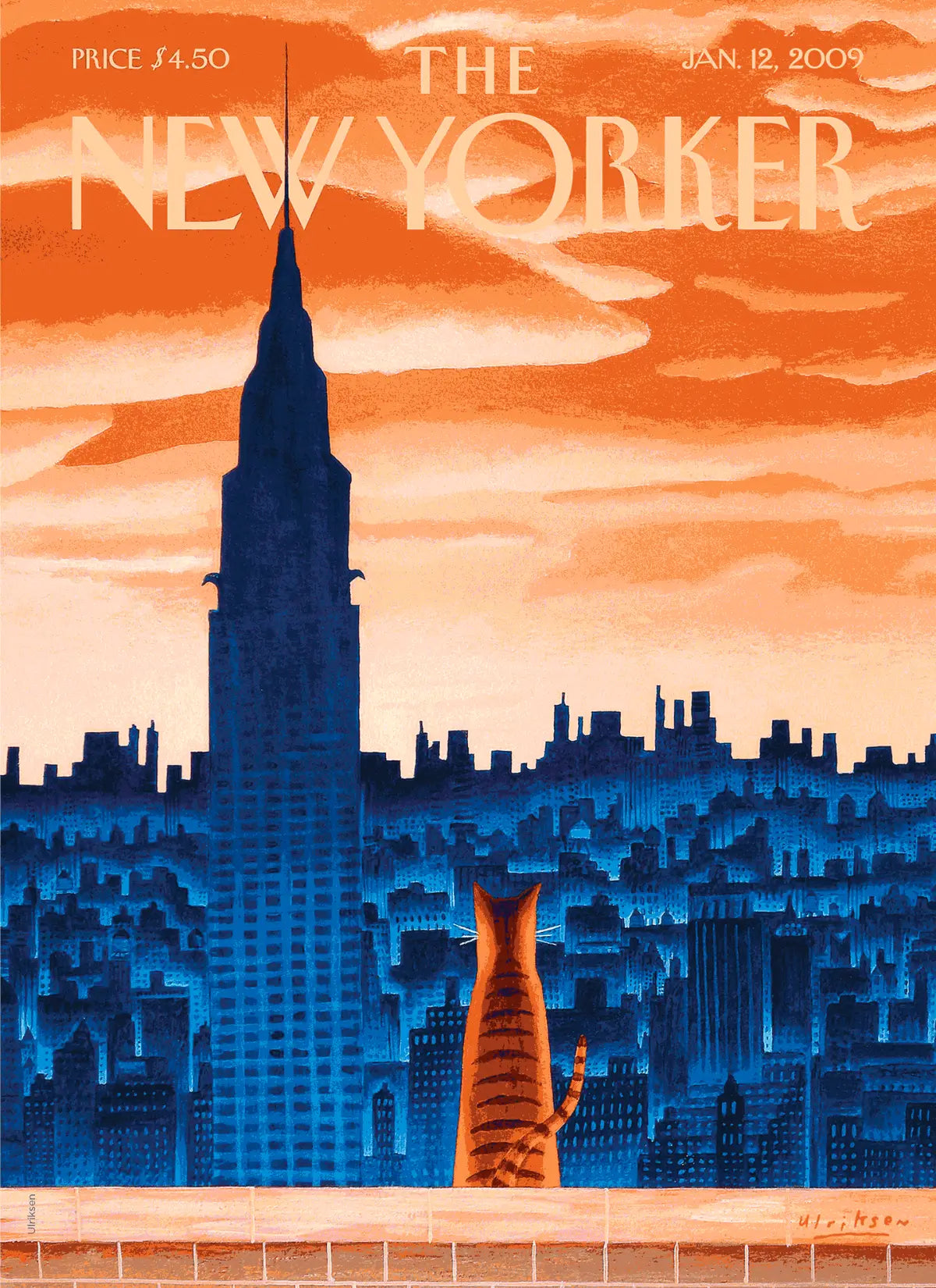 Illustration "Windowsill Cat" par Ulriksen pour The New Yorker
