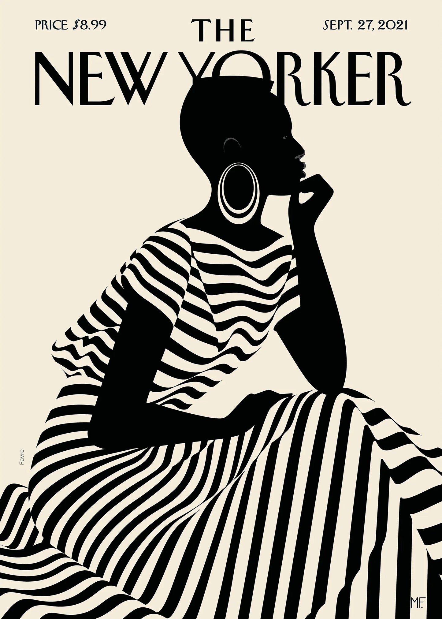 Illustration "Composed" par Favre pour The New Yorker