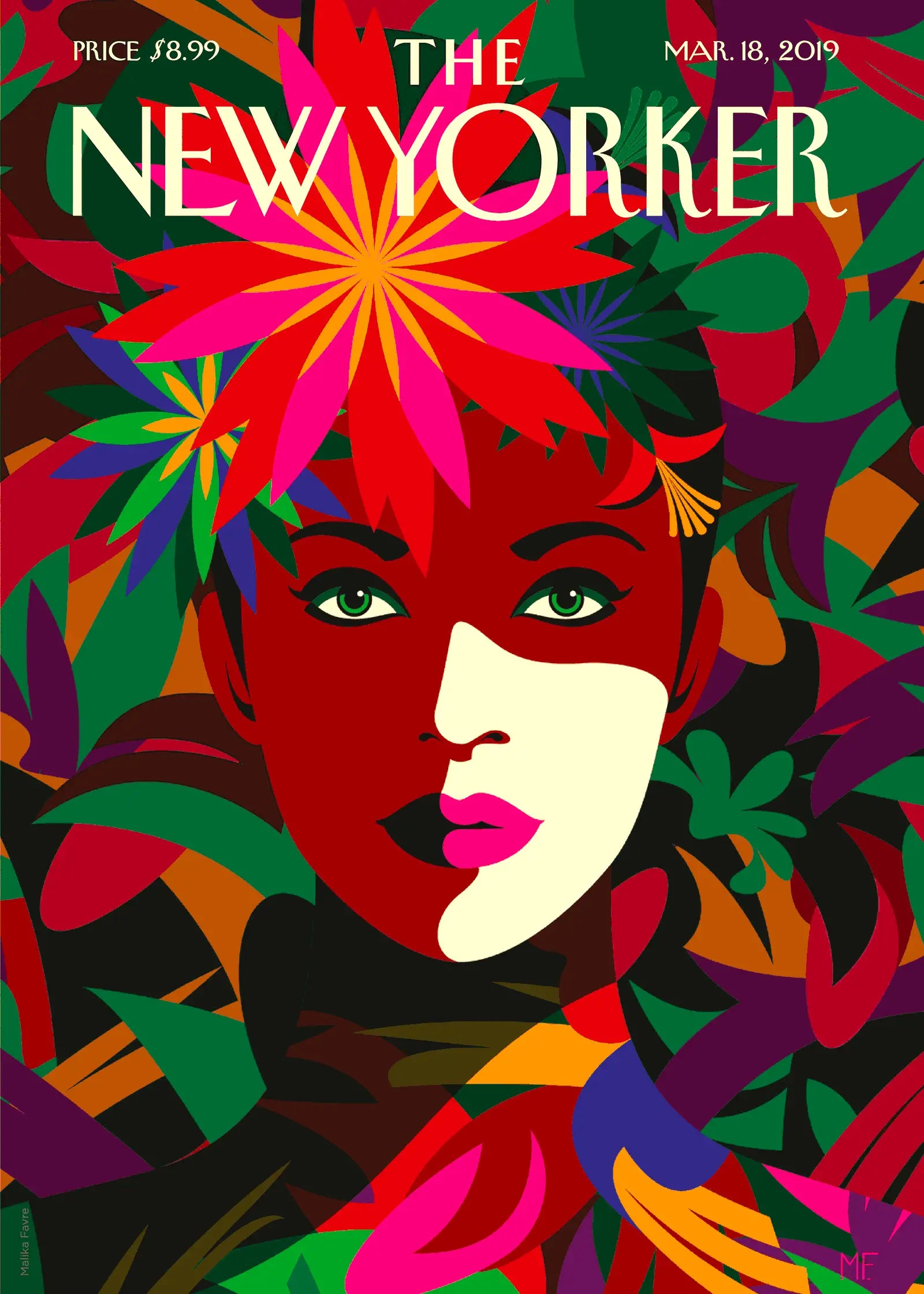 Illustration Favre "Spring to Mind" pour le magazine The New Yorker