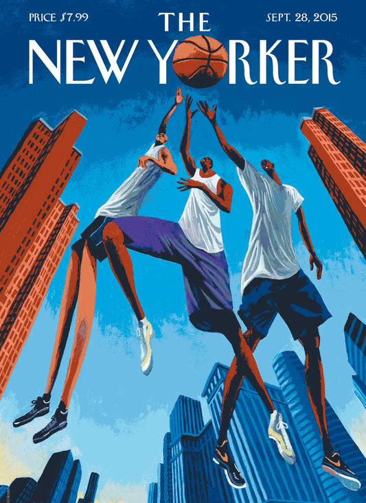Illustration "Basketball Building" par Sempé pour The New Yorker