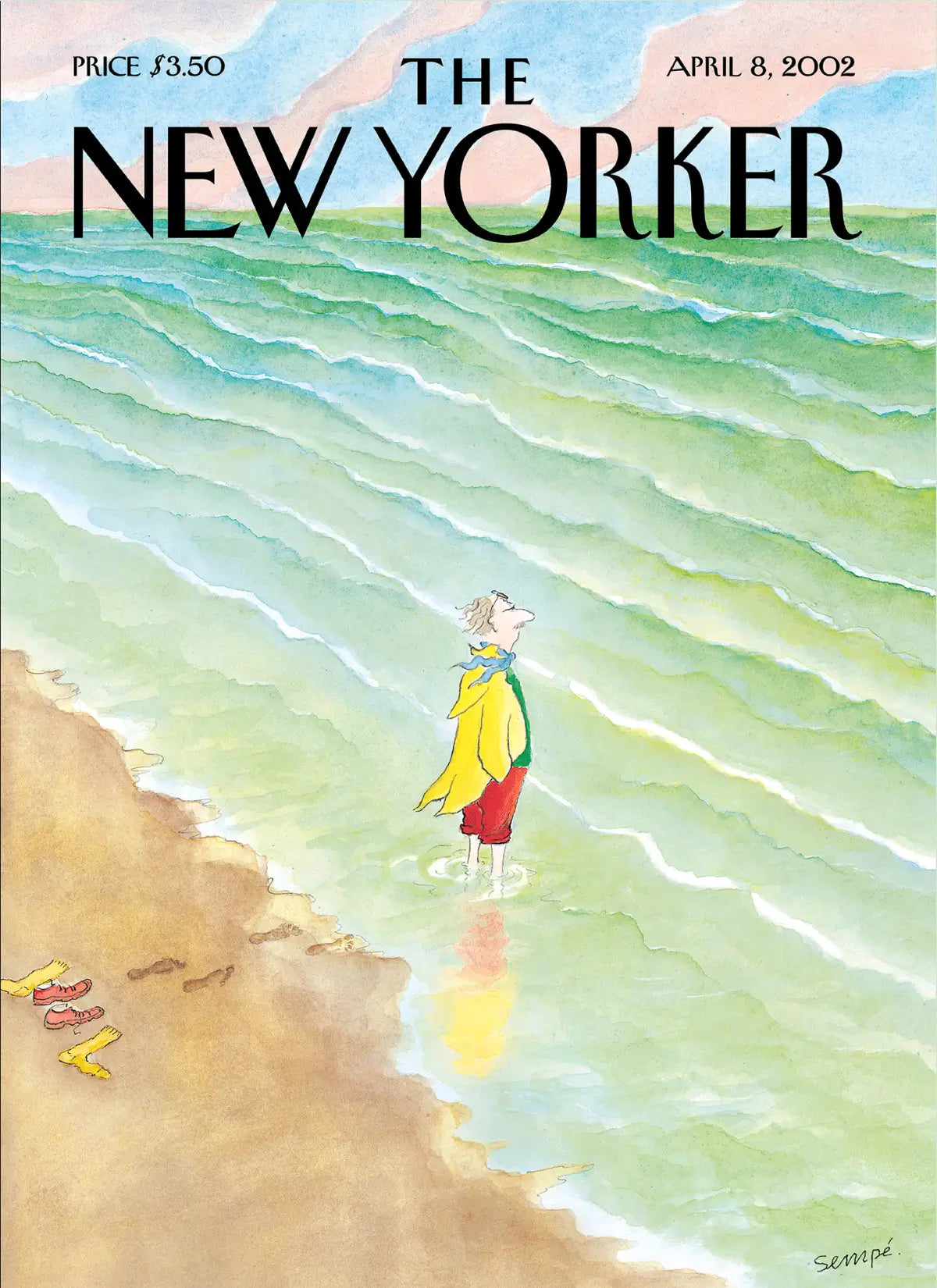 Illustration "Waves" par Sempé pour The New Yorker