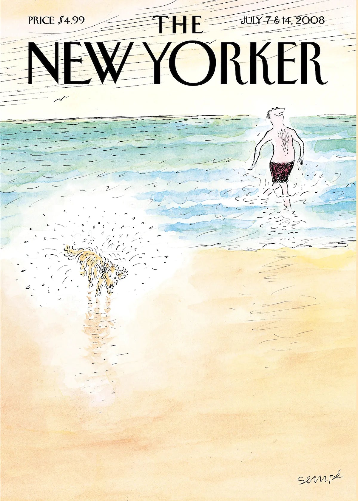 230 Sempé - First Bath - Collection The New Yorker - Image Republic