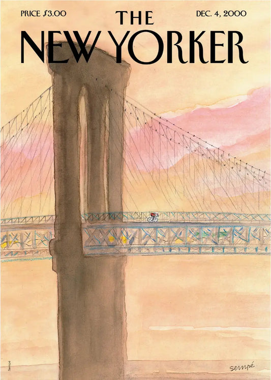 Illustration "Way to Brooklyn" réalisée par Sempé pour le magazine The New Yorker