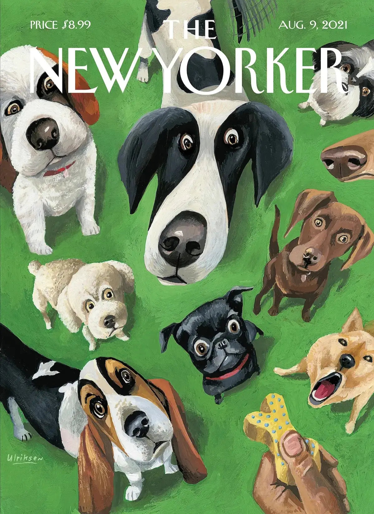 Affiche the New Yorker - Ulriksen - 9 août 2021 Vélin