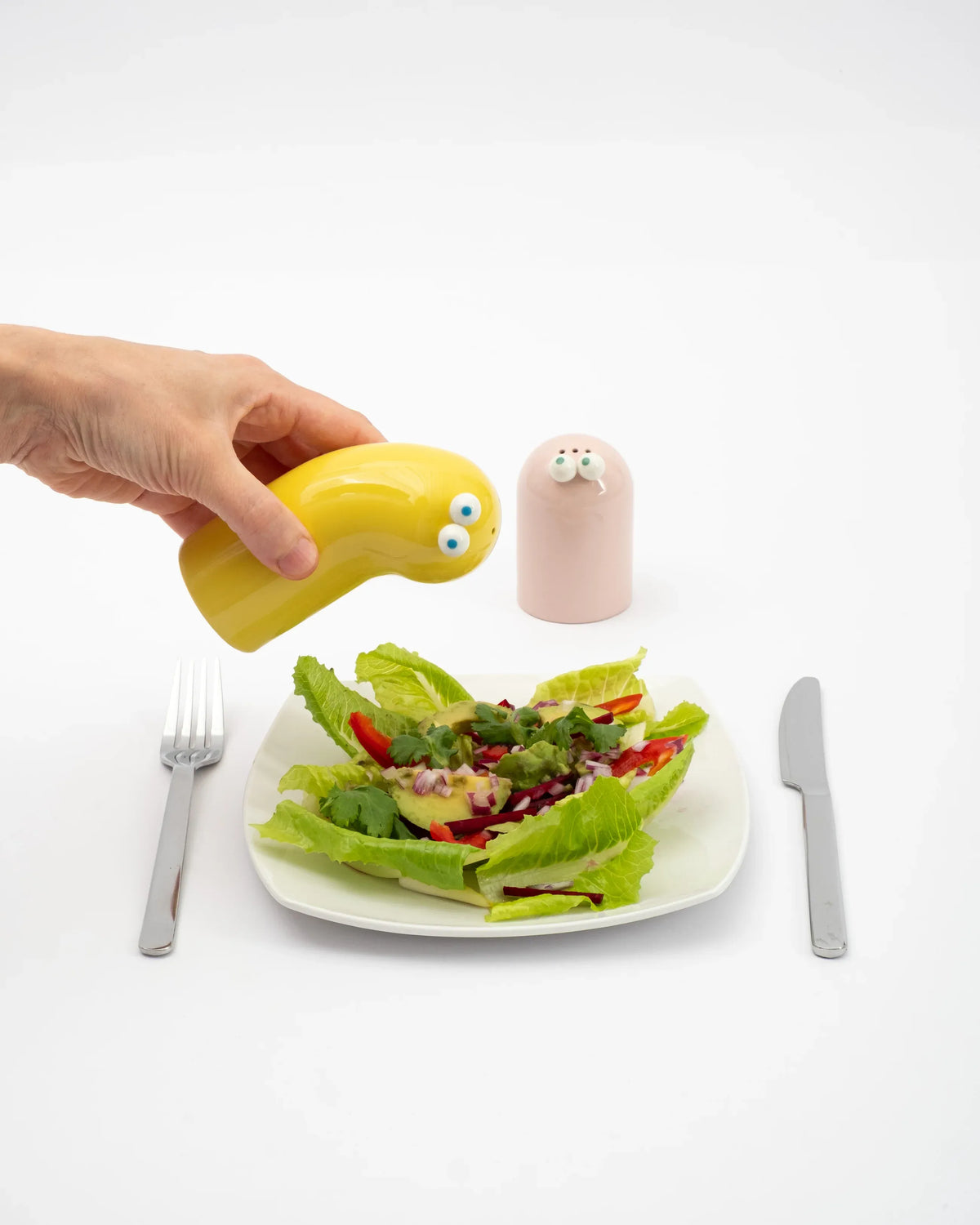 Duo Salt + Pepper en porcelaine, Lucas Zanotto