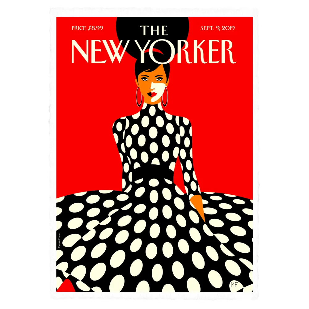 Affiche New Yorker Malika Favre  Sweeping into Fall papier velin 36x56