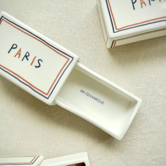 Boîtes d'allumettes en céramique "Paris"