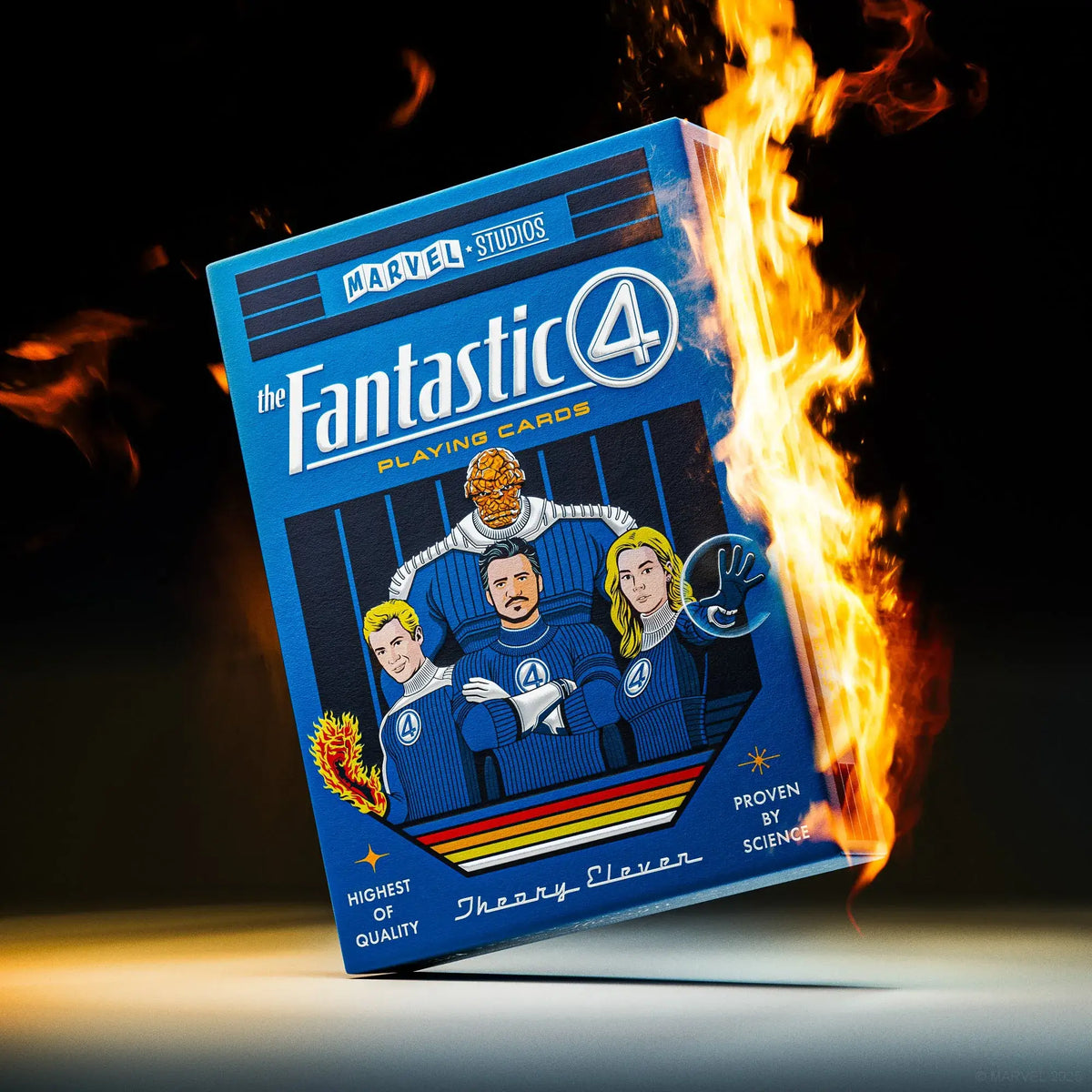 Boite du jeu de cartes à jouer Les 4 Fantastiques de Theory11