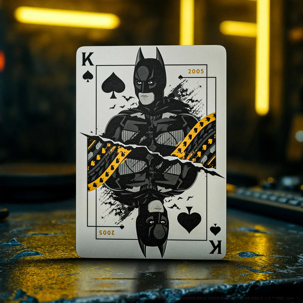 Carte Roi de Pique à l'effigie du Batman de Christian Bale 