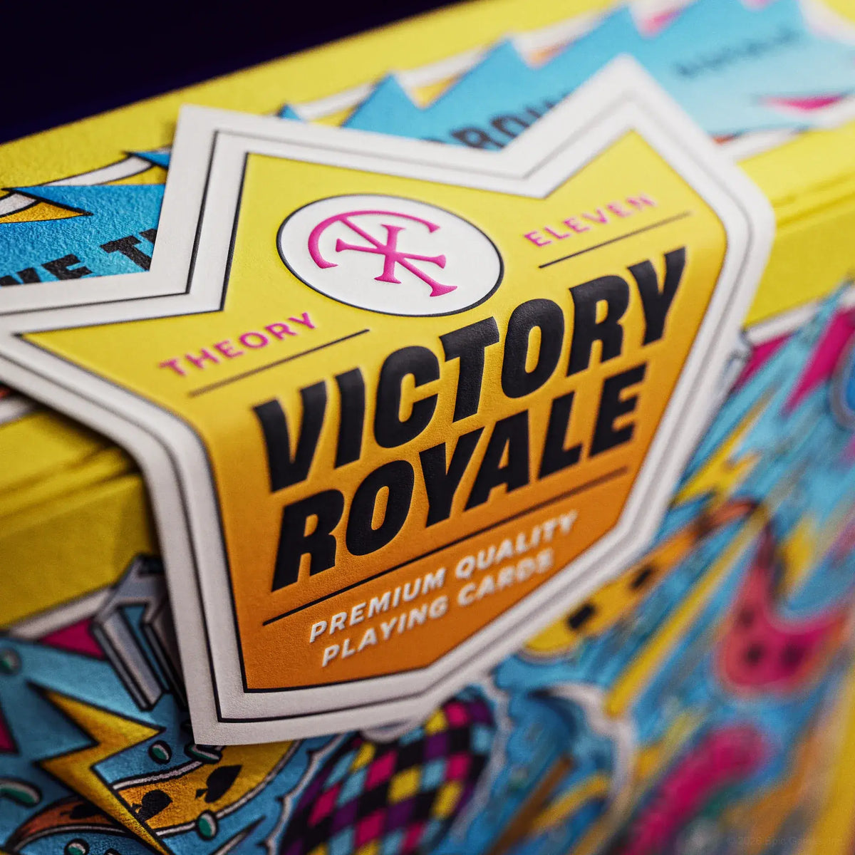 Sceau autocollant du jeu de cartes