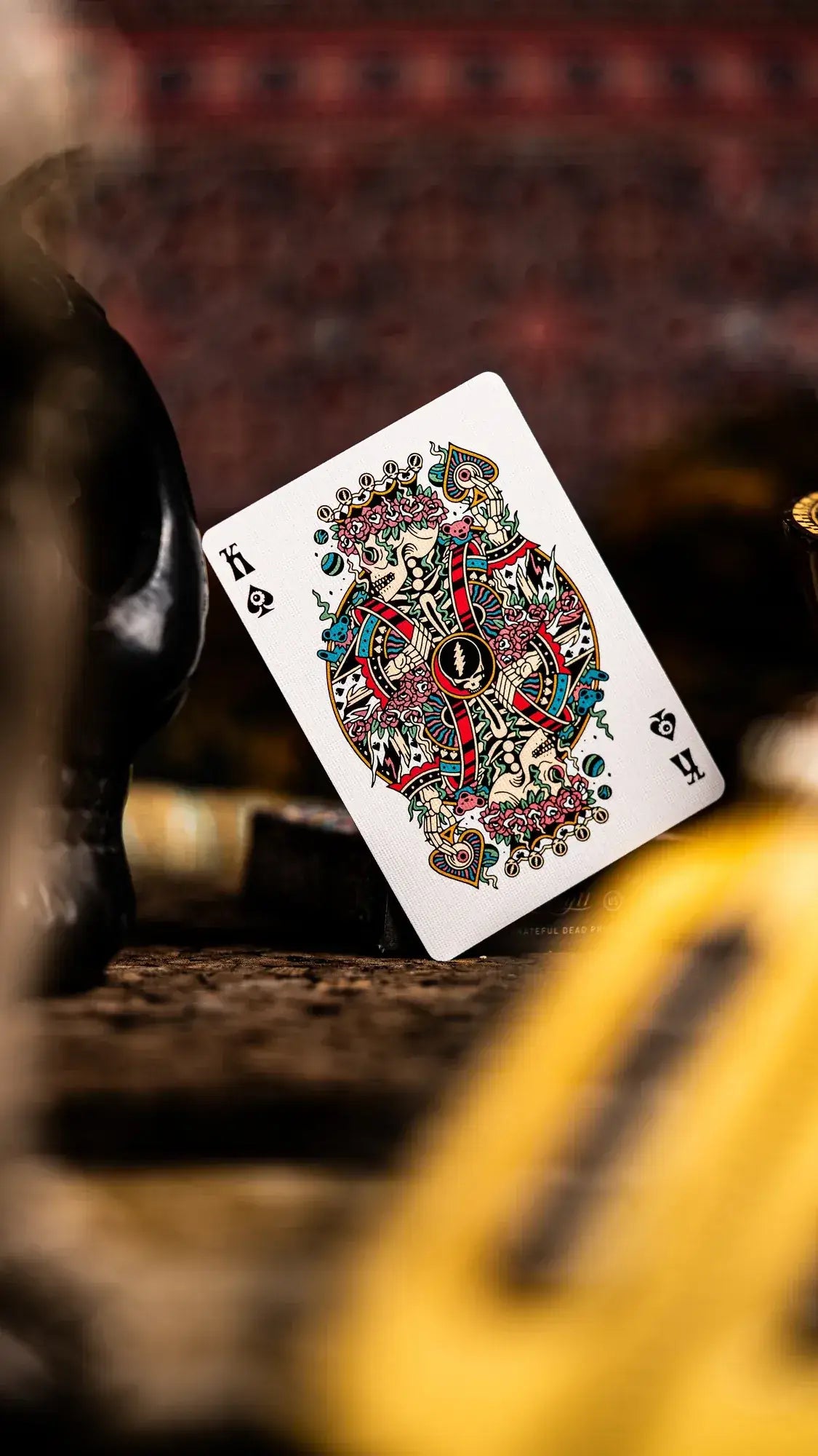 Carte Roi de Pique du jeu Grateful Dead