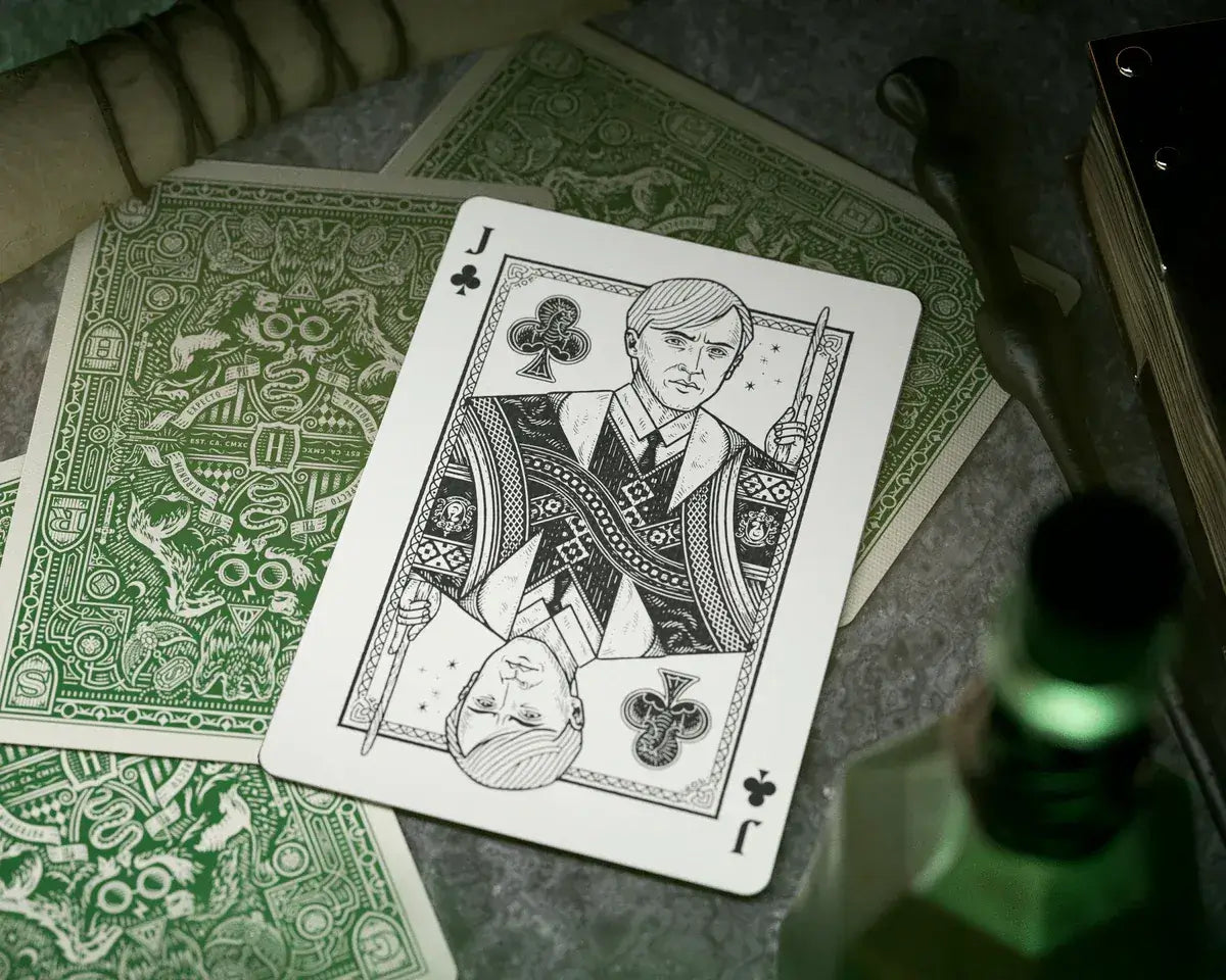 Carte Valet de Trèfle à l'effigie de Drago Malefoy