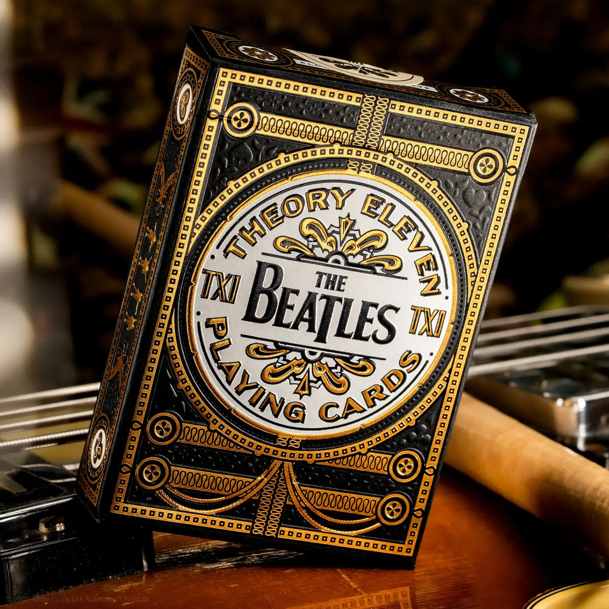 Boite du jeu de cartes à jouer The Beatles Noir de Theory11