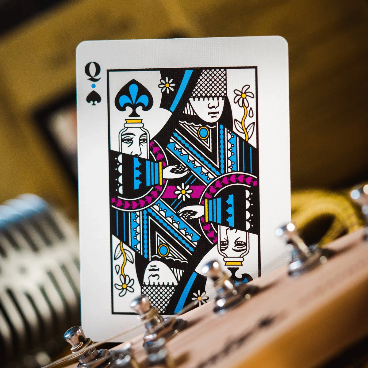 Carte Dame de Pique du jeu Les Beatles