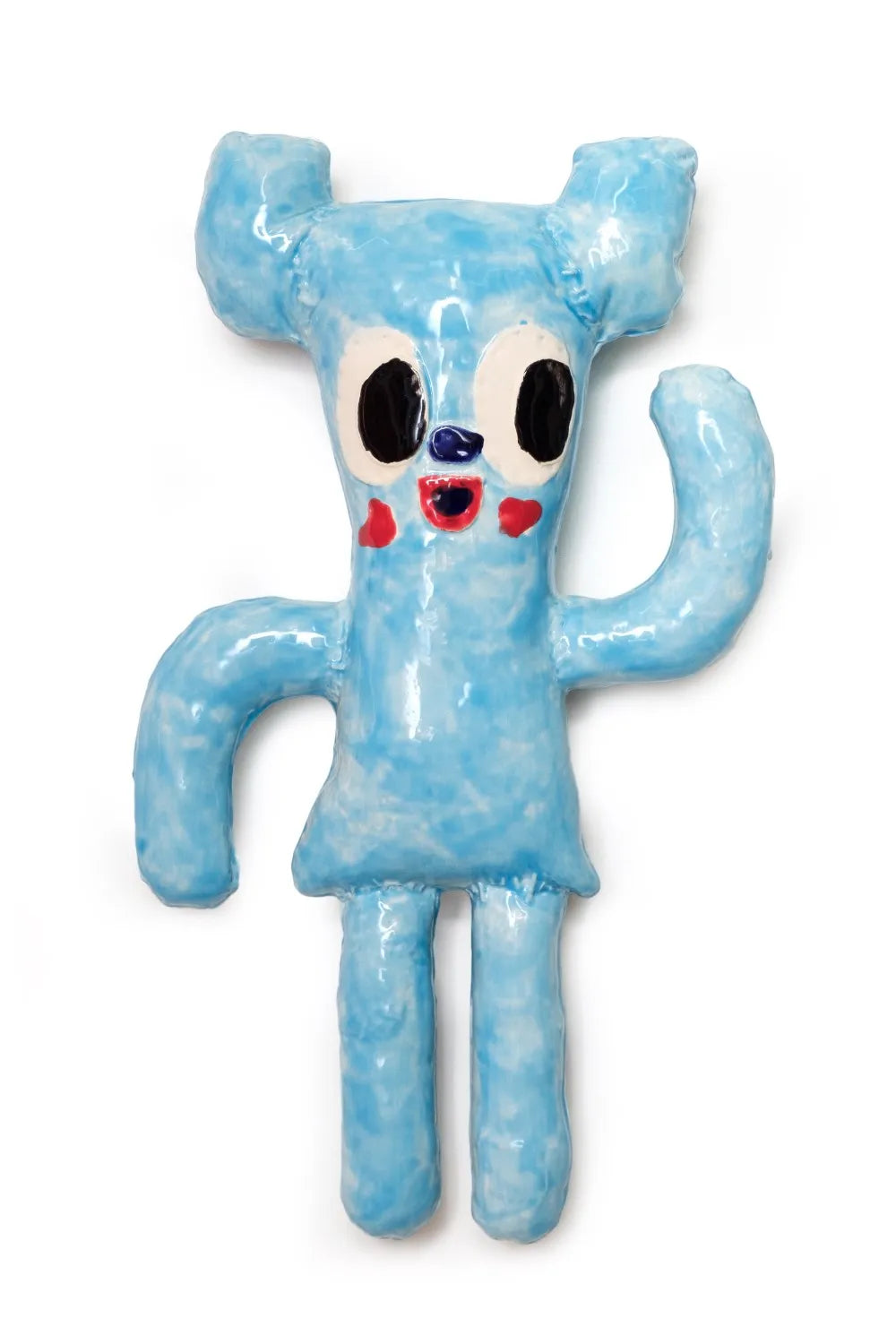 Ours JOBE bleu en céramique par Bas Kosters finition glossy