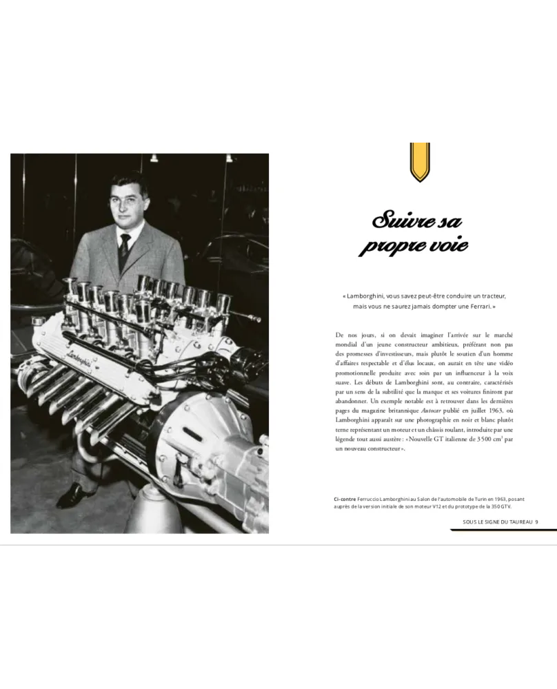 L'Histoire de Lamborghini - Livre Little Book of Place des victoiresi