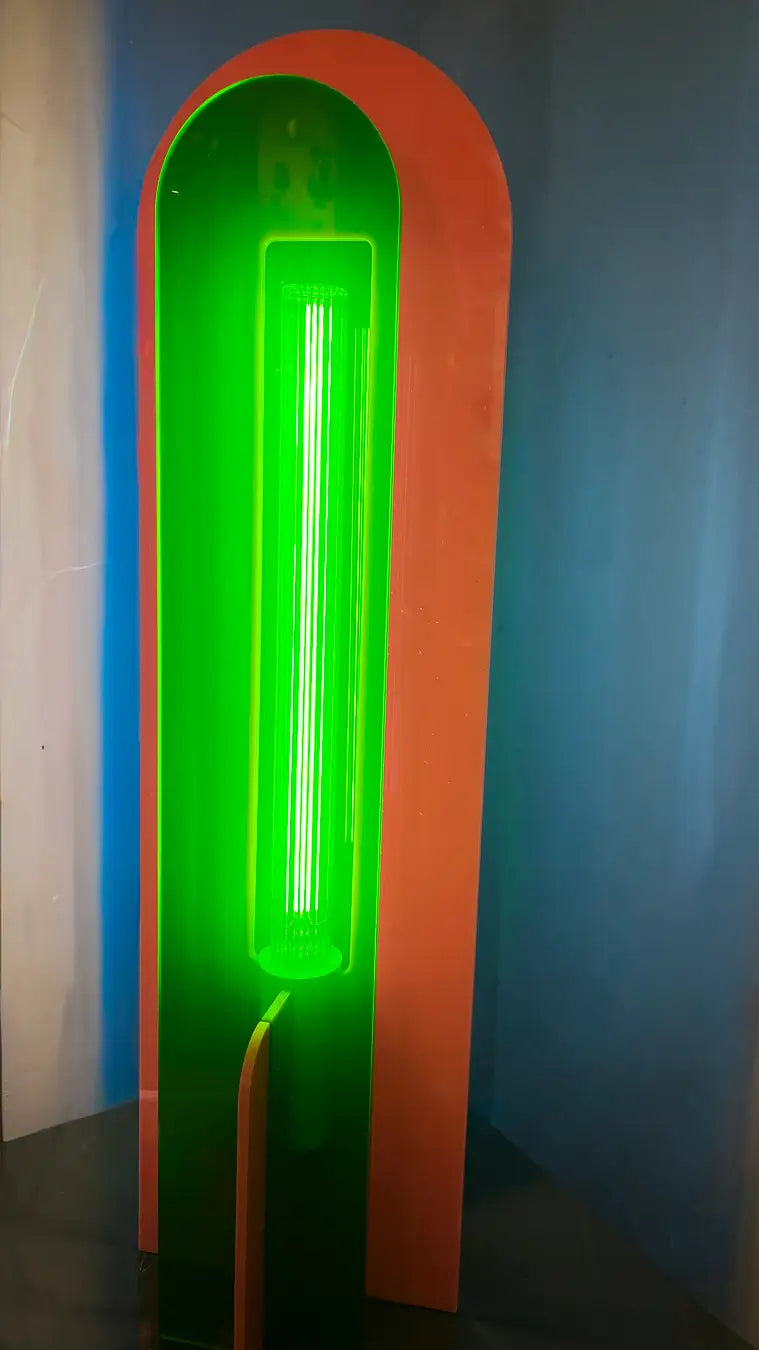 Lampe Andy vert, rose et bleu