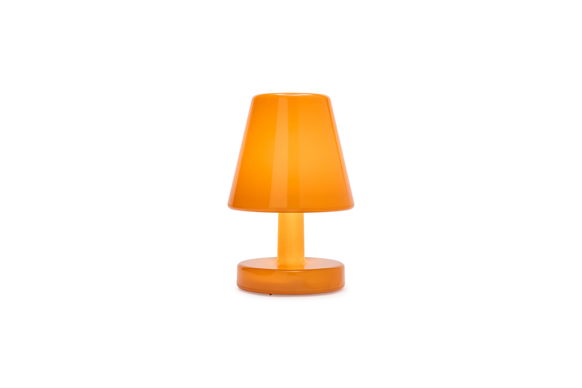 Lampe Edison The Ambiance Orange Fatboy allumée