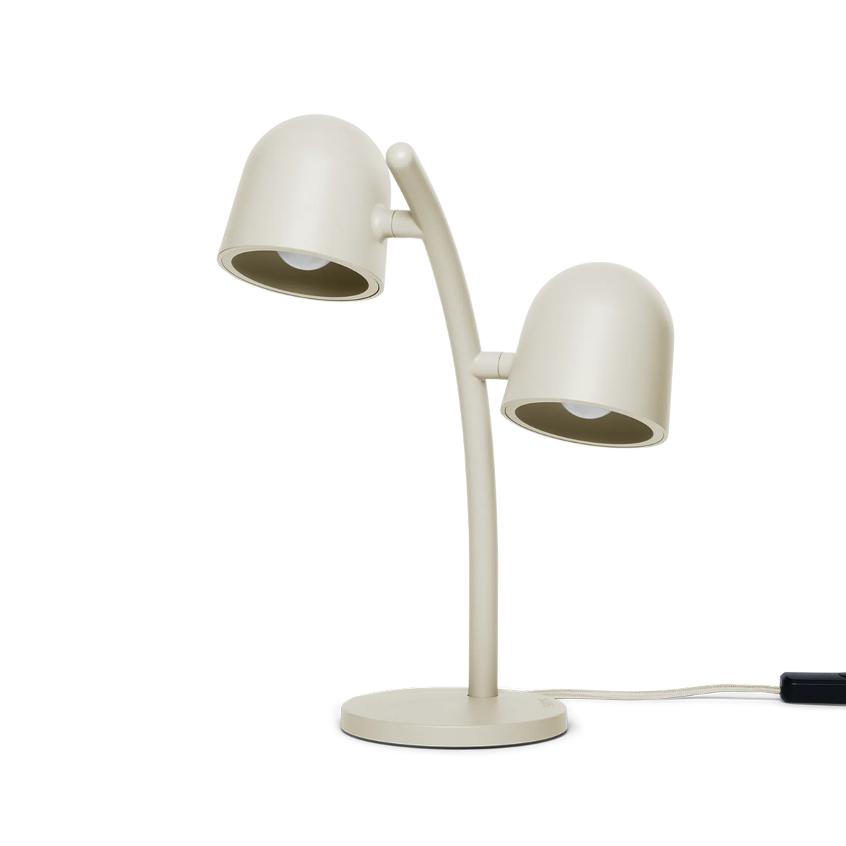 Lampe Little Lebow Bone Fatboy, lampe à poser à deux abat-jour