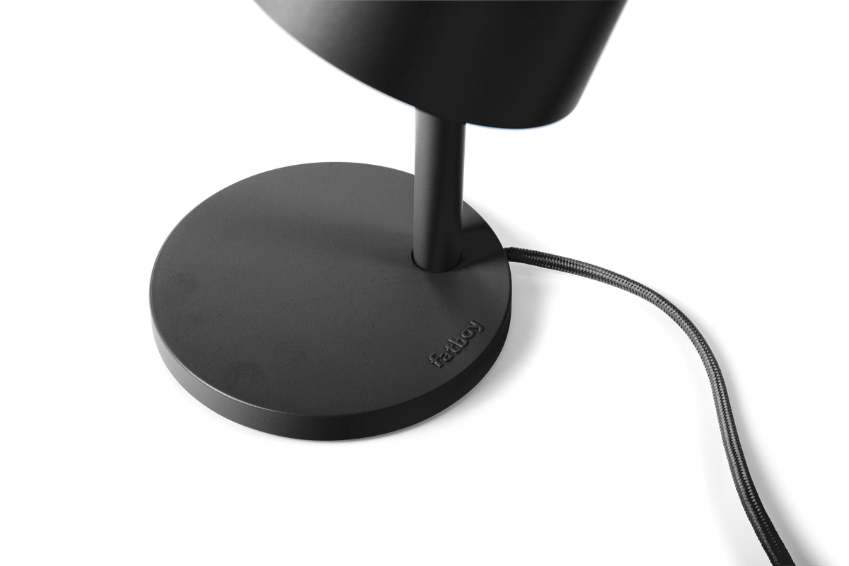 Base de la lampe Little Lebow Anthracite avec logo Fatboy