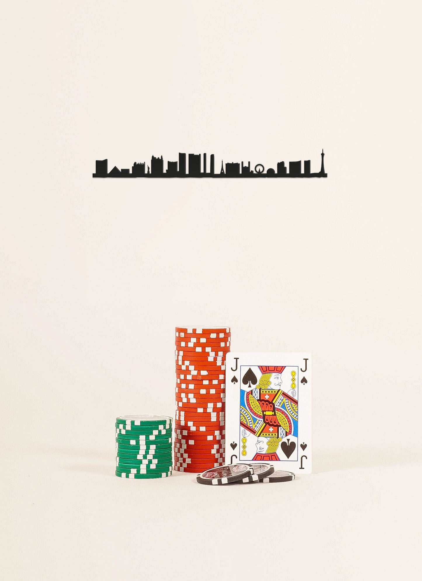 Silhouette acier noir de Las Vegas Mini - 19 cm The Line