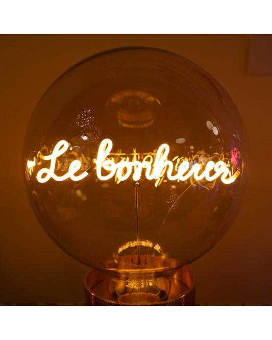 Le Bonheur - Ampoule LED E27 -Message in The Bulb