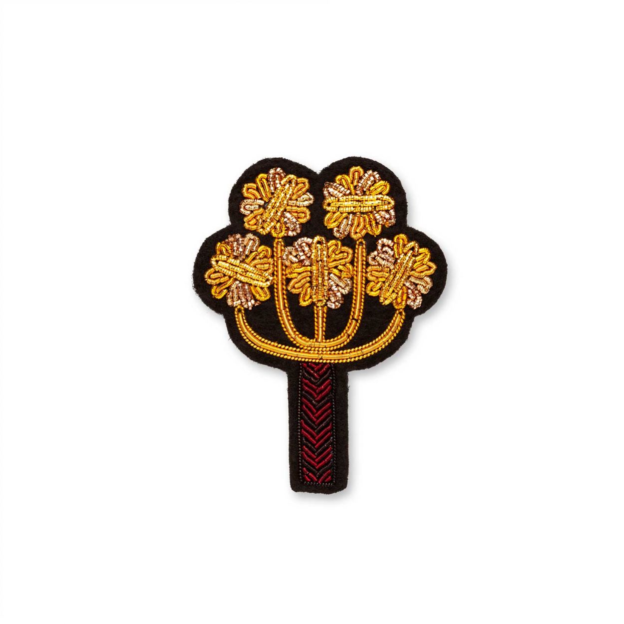 Doum - Broche Brodée Main