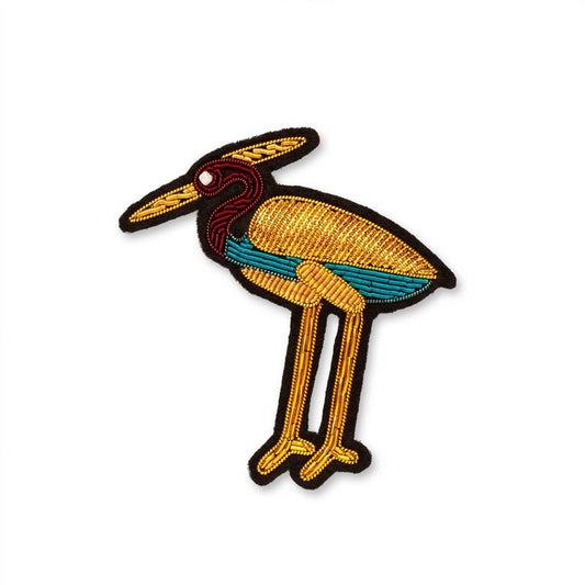 Héron du Nil - Broche Brodée Main - Macon&Lesquoy