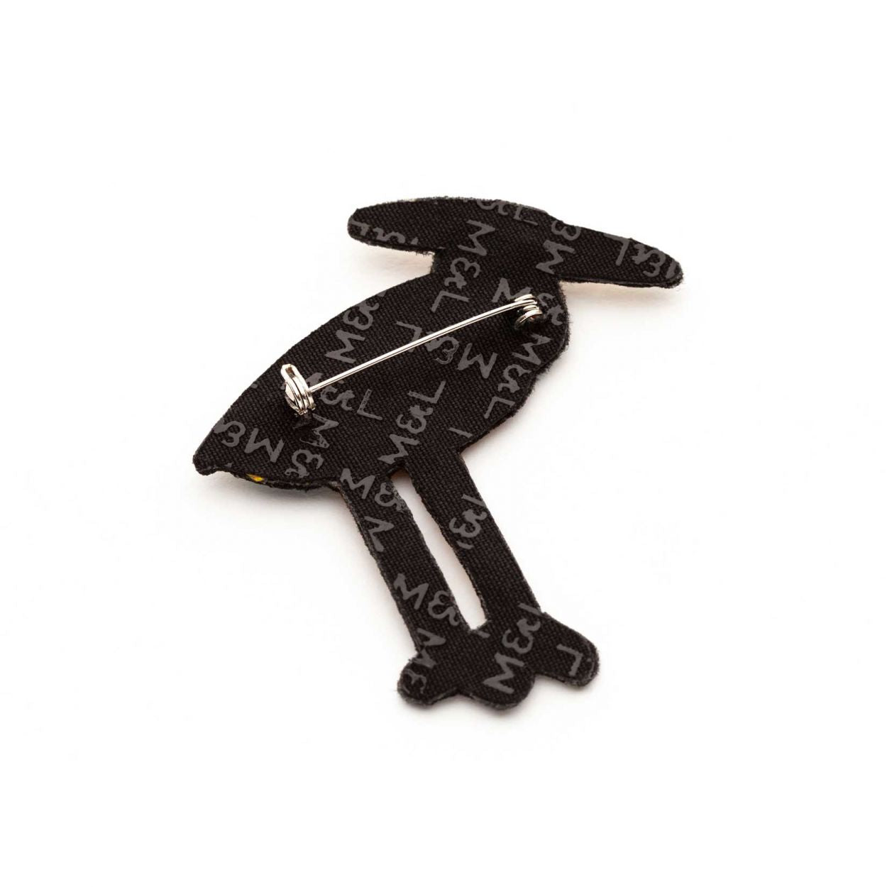 Héron du Nil - Broche Brodée Main