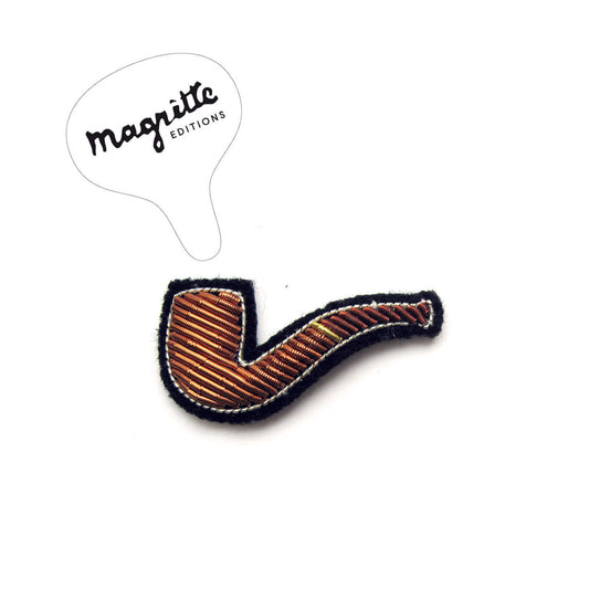 Magritte Pipe - Broche Brodés Main - Macon&Lesquoy