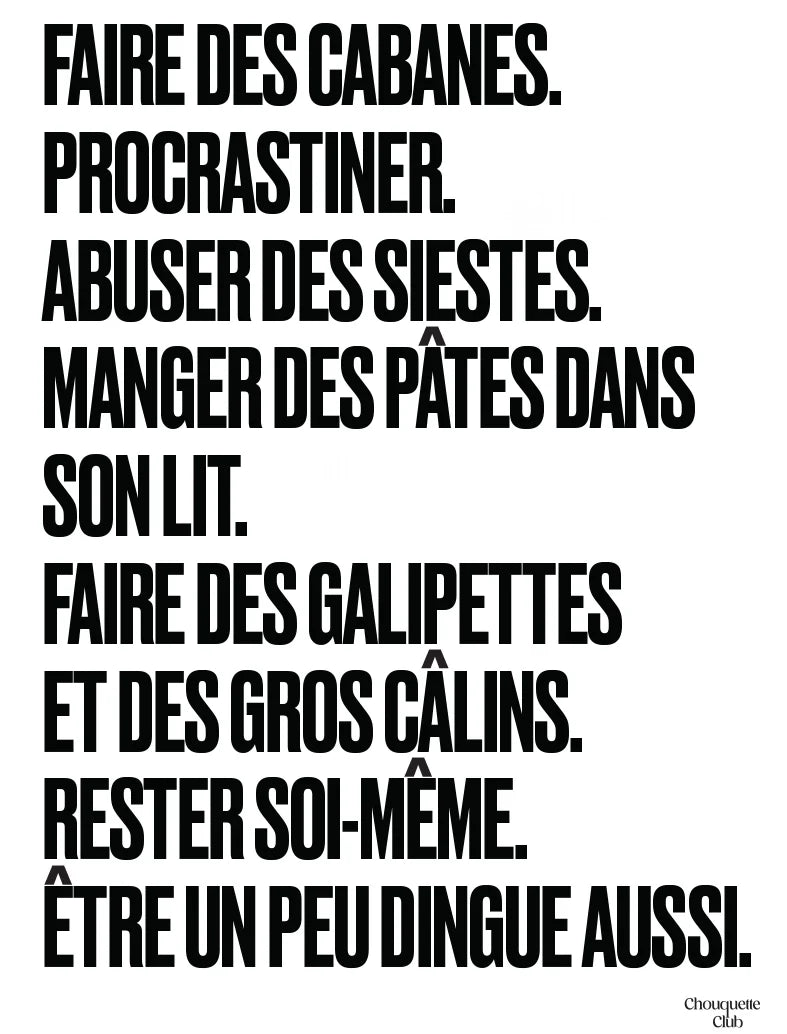 Faire des Cabanes - Mantra #1 - Chouquette Club