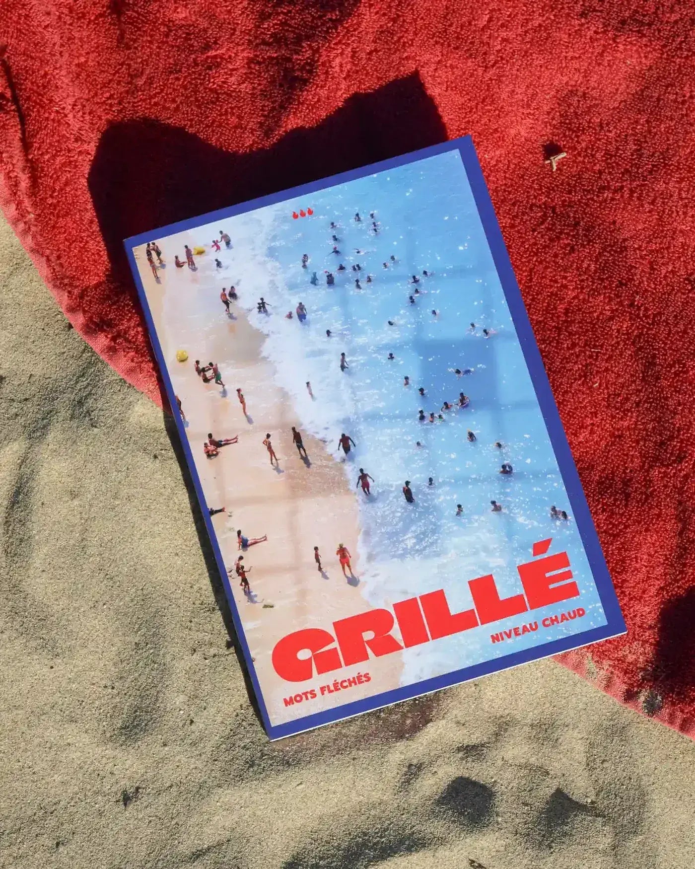 Mots Fléché Grillé N°6 sur une plage