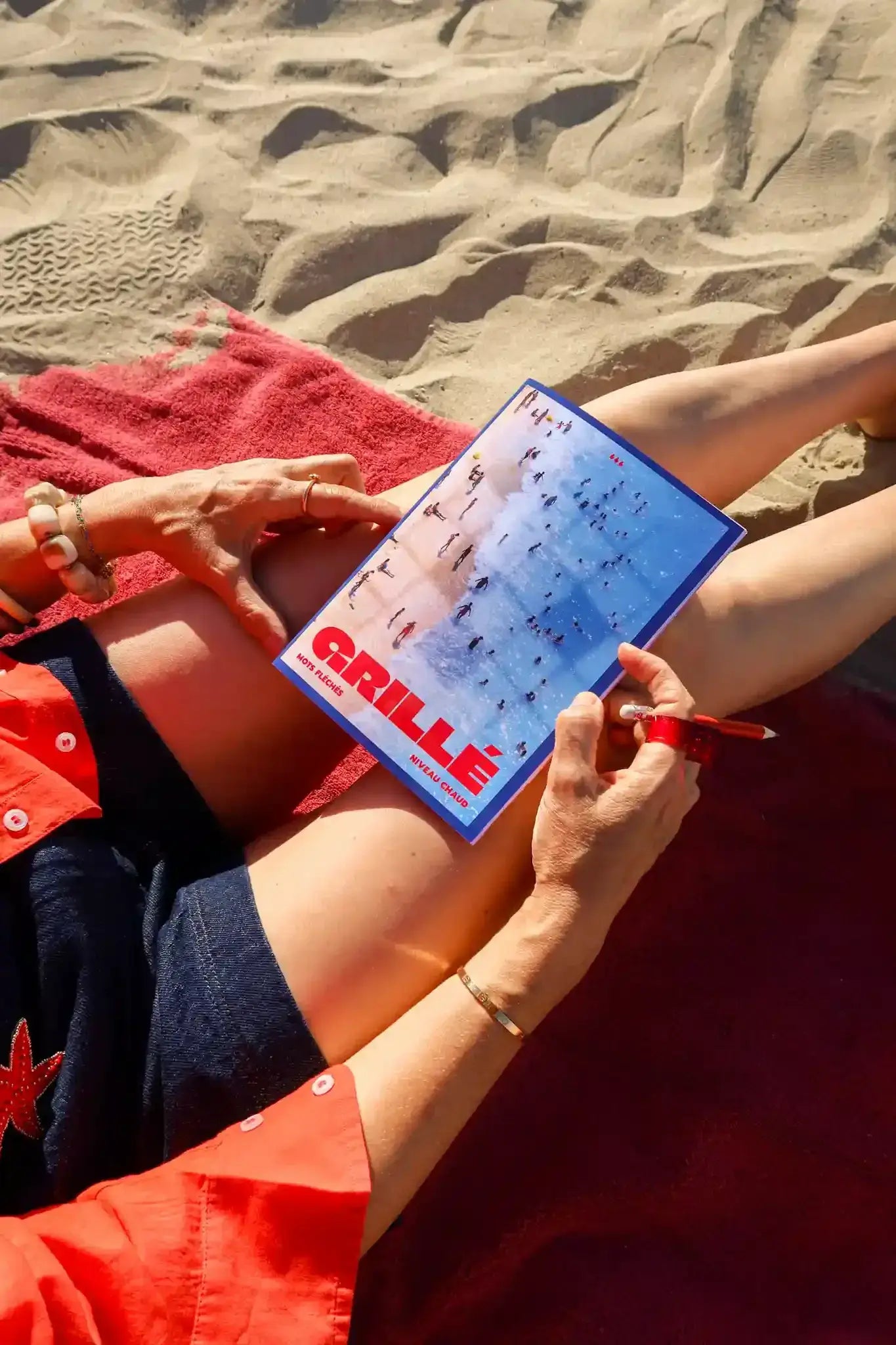 Mots Fléchés Grillé Plage niveau Chaud