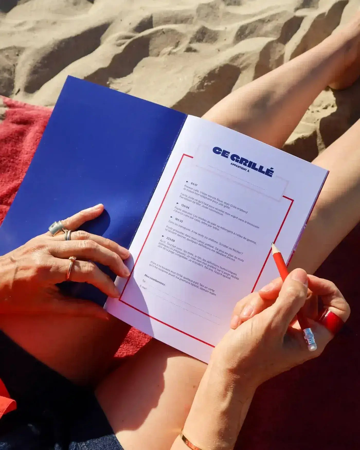 Grillé Plage contient une page pour aider à retrouver son propriétaire